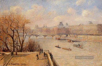  landschaft - die erhöhte Terrasse des pont neuf 1902 Camille Pissarro Landschaft Fluss